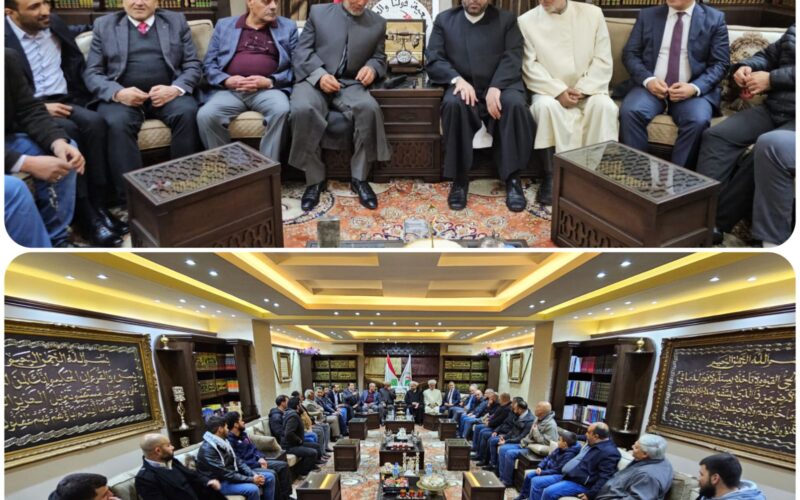 رعا الشيخ الدكتور أحمد القطان رئيس جمعية قولنا والعمل المصالحة بين آل القطان وآل الساري من عشيرة الفضل سكان المرج على خلفية إشكال