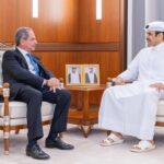 الصدي يلتقي نظيره القطري ومدير عام صندوق قطر للتنمية