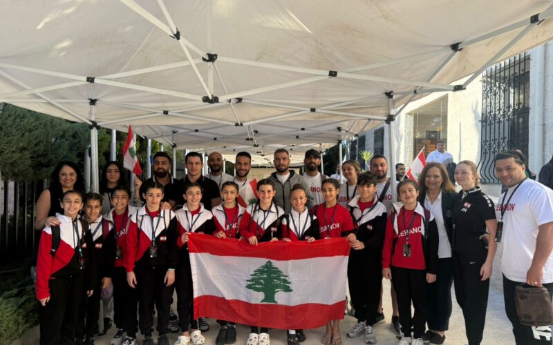 بعثة لبنان في الجمباز الفني     إلى بطولة غرب آسيا في عمان
