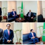 سمير يلتقي الوزير المفوض فيصل غسال بالجامعة العربية