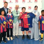وفد رفيع من نادي برشلونة يزور مركز راشد لأصحاب الهمم ويشيد بخدماته المتميزة