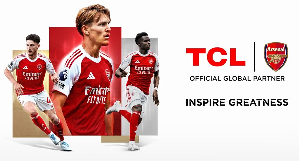 TCL وأرسنال تعلنان توسيع شراكتهما العالمية ضمن اتفاقية تمتد لعدة سنوات