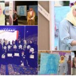 الفنانة التشكيلية أماني غيث تترك بصمة فنية مميزة في ملتقى ربيع تنومة الدولي للفنون البصرية 2025