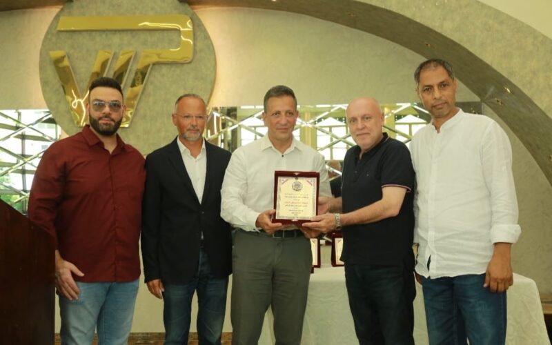 رئيس نادي الهلال كرّم رئيس اللجنة الأولمبية جهاد سلامة  وأمينها العام جودت شاكر في طرابلس