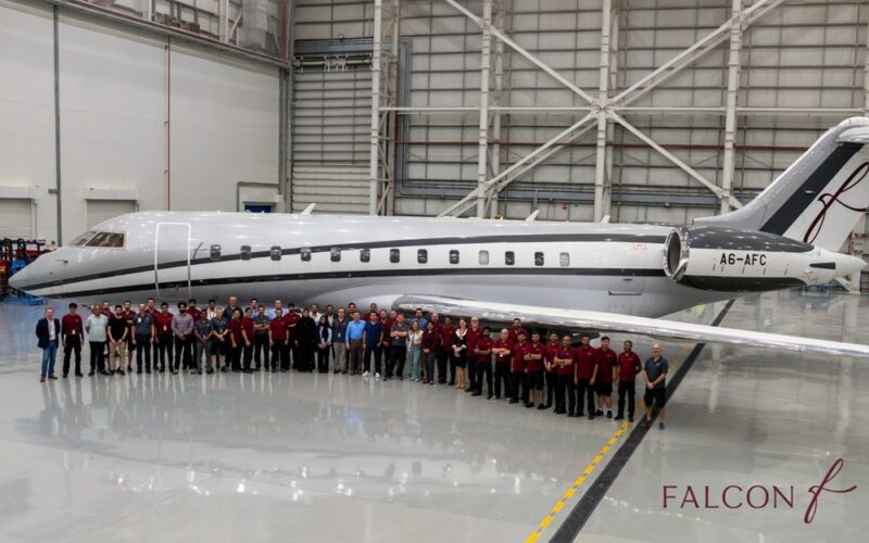 Falcon Technic تُعيد تشغيل طائرةGlobal Express XRS بعد عملية صيانة هامة